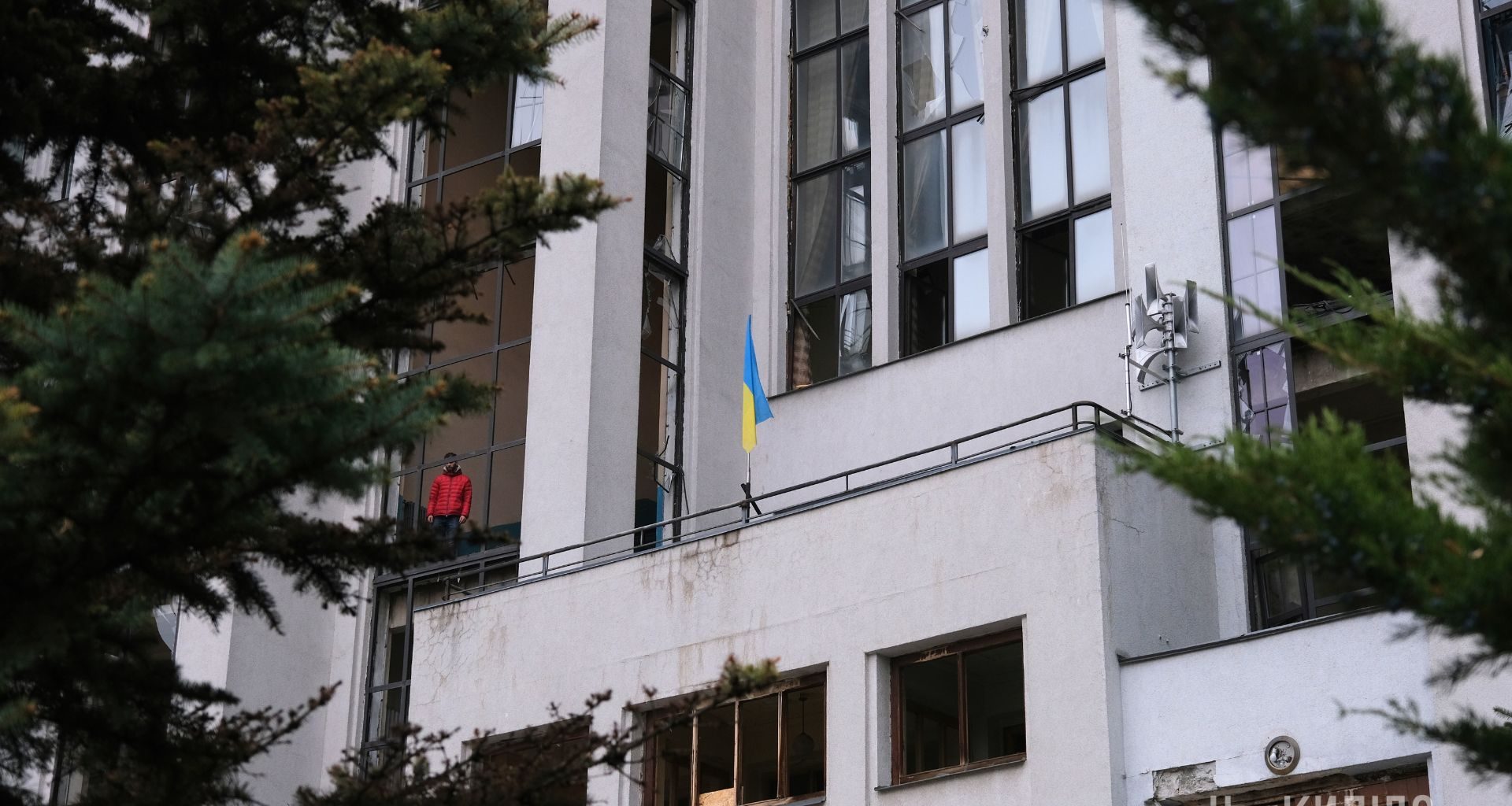 Держпром, обстріл центру Харкова вночі 8 листопада