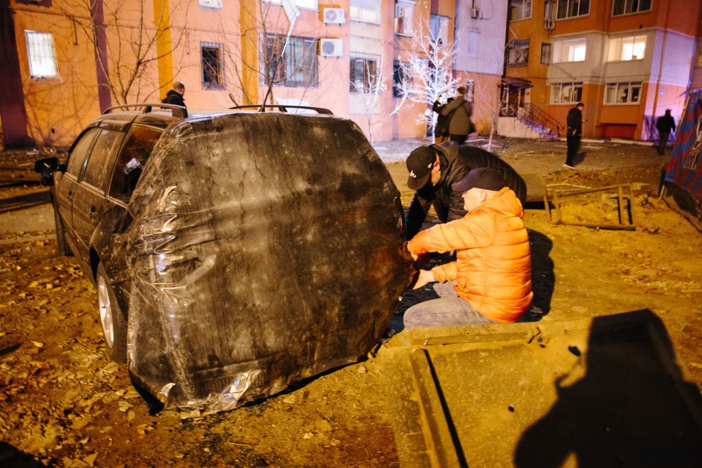 Наслідки влучання по Основ'яноському району Харкова 1 листопада. Фото: Павло Пахоменко