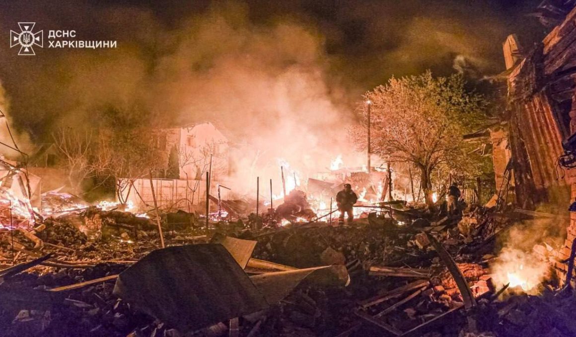росіяни обстріляли Харків в ніч на 30.04.25