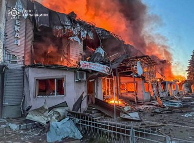 Великий Бурлук, обстріл