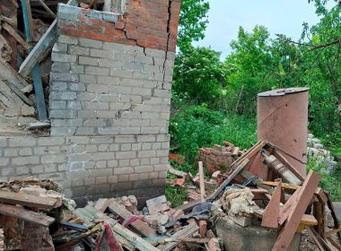 Наслідки влучань на Харківщині. Фото: Поліція Харківщини