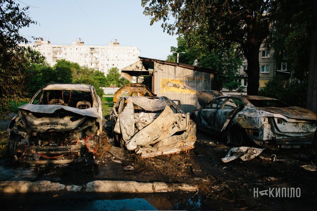 Харків. Наслідки атаки Шахедів 5 червня. Фото: Павло Пахоменко
