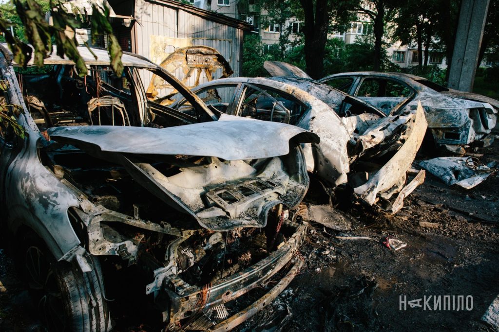 Харків. Наслідки атаки Шахедів 5 червня. Фото: Павло Пахоменко