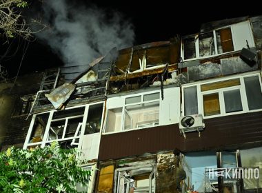 влучання БПЛА, шахед, Слобідський район, обстріл 11 червня. Фото: Ігор Лептуга