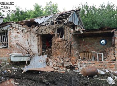 Пошкоджений будинок у Куп‘янську 15 червня