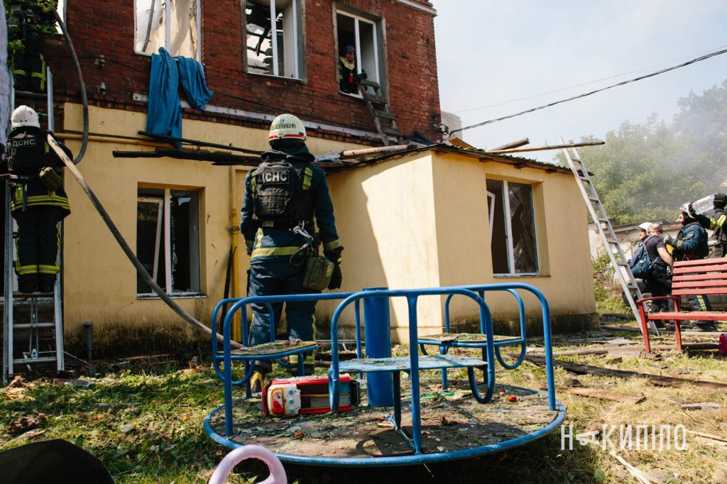 Наслідки прильоту шахеда у холодногірському району Харкова 7 липня 2025 року, під час другого нальоту 7.07.25 фото: Павло Пахоменко