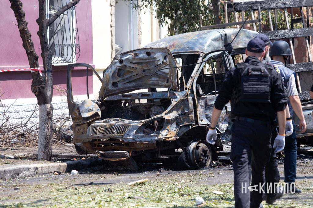 Наслідки прильоту шахеда у холодногірському району Харкова 7 липня 2025 року, під час другого нальоту 7.07.25 фото: Павло Пахоменко
