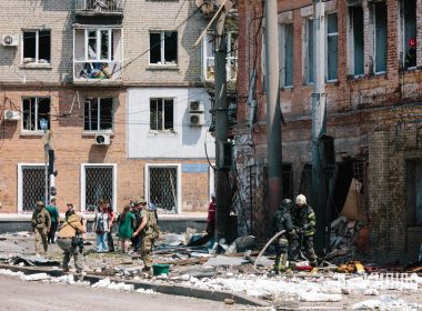 Наслідки прильоту шахеда у холодногірському району Харкова 7 липня 2025 року, під час другого нальоту 7.07.25 фото: Павло Пахоменко