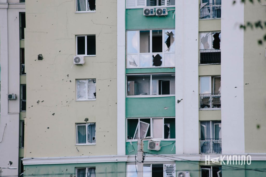 Наслідки влучання каба у Харкові 24 липня 2025 року, фото: Павло Пахоменко