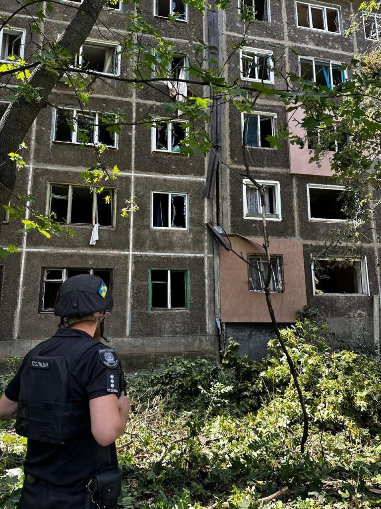 Пошкоджений будинок у Костянтинівці