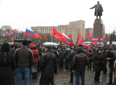 Русская весна в Харкові, Антимайдан, Харків, 13 квітня 2014 року, Авторство — Вікіпедія