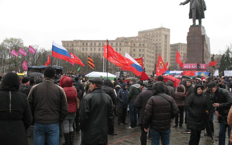 Русская весна в Харкові, Антимайдан, Харків, 13 квітня 2014 року, Авторство — Вікіпедія