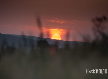 Природа погода літо сонце схід захід лошадь