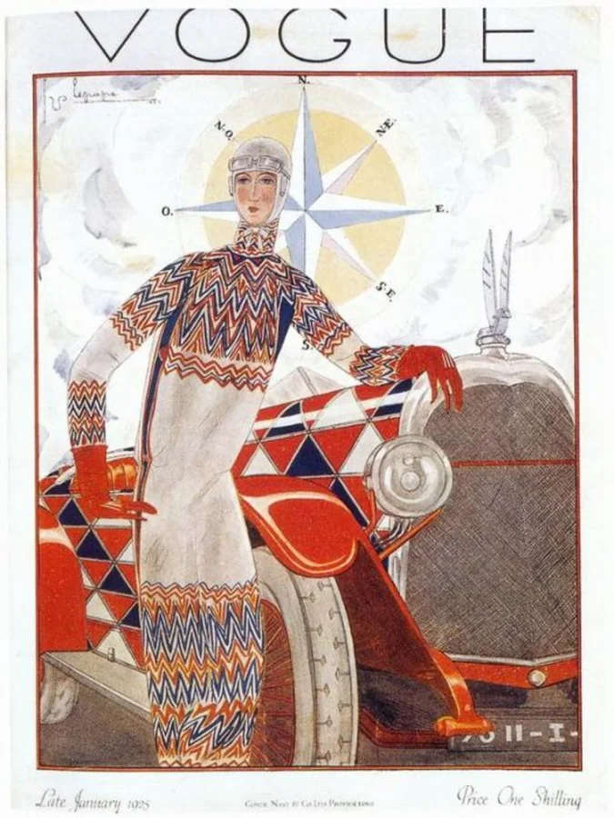 Cукня  Соні Делоні на обкладинці Vogue. 