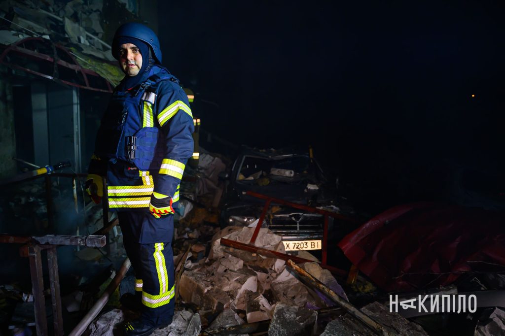 Наслідки прильоту шахеда у Харкові 23 листопада 2025 року, фото:Лептуга Ігор