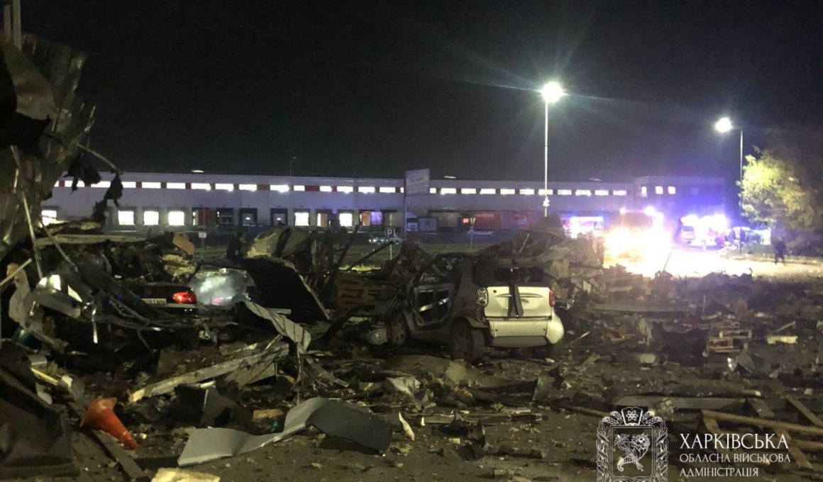 Удар по АЗС в Коротичі Фото: ХОВА