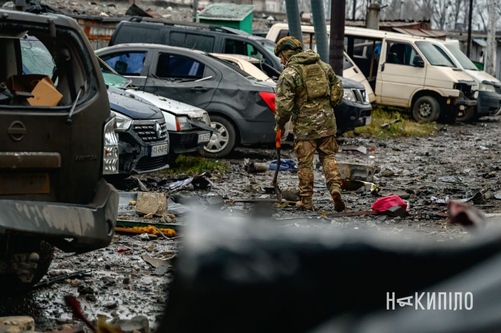 Наслідки вибуху в гаражному кооперативі у Харкові, Олексіївка, 3 грудня 2025 року, фото:Лептуга Ігор