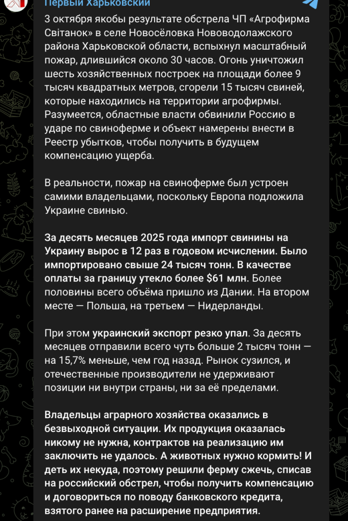 «Ми обстріляли вас, щоби ви не обстріляли себе»: огляд російської пропаганди на Харківщині 5