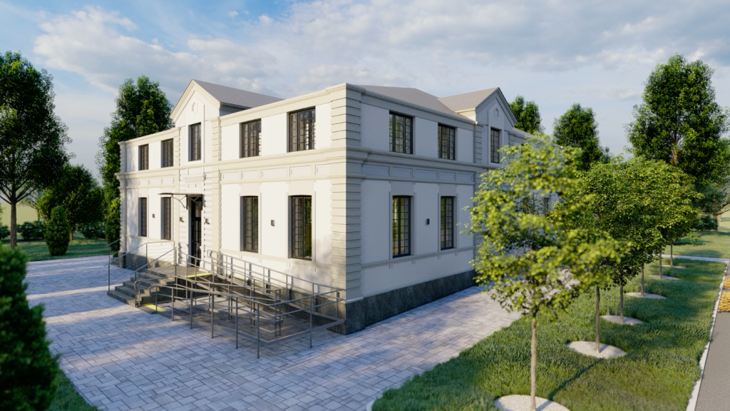 Будівництво — із відходів, тепло — із каналізації. Які ноу-хау з'явилися в повоєнному відновленні 2 Проєкт реконструкції будівлі в Руській Лозовій