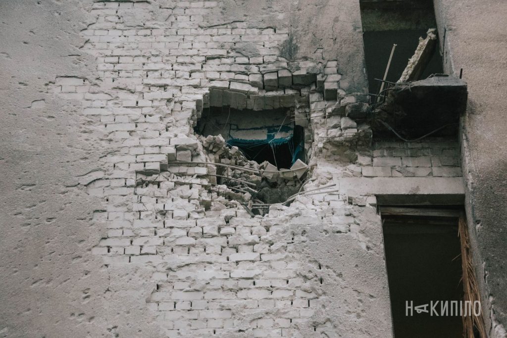 Наслідки масованої атаки на Харків влучання БпЛА в будинок в Шевченківському районі