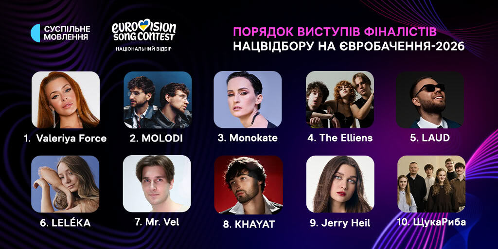 Де дивитися Нацвідбір Євробачення-2026 1