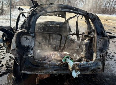 БпЛА спалив машину на Харківщині