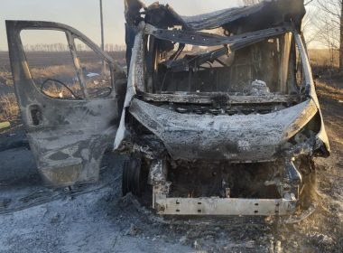 Знищена машина шидкої на Харківщині внаслідок атаки FPV-дрона