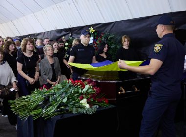 Церемонія прощання із загиблими вогнеборцями