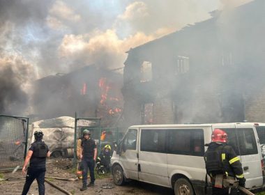 Пожежа через російський удар
