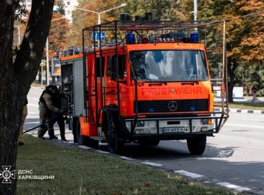 Росіяни знову атакували АЗС у Харкові FPV-дроном