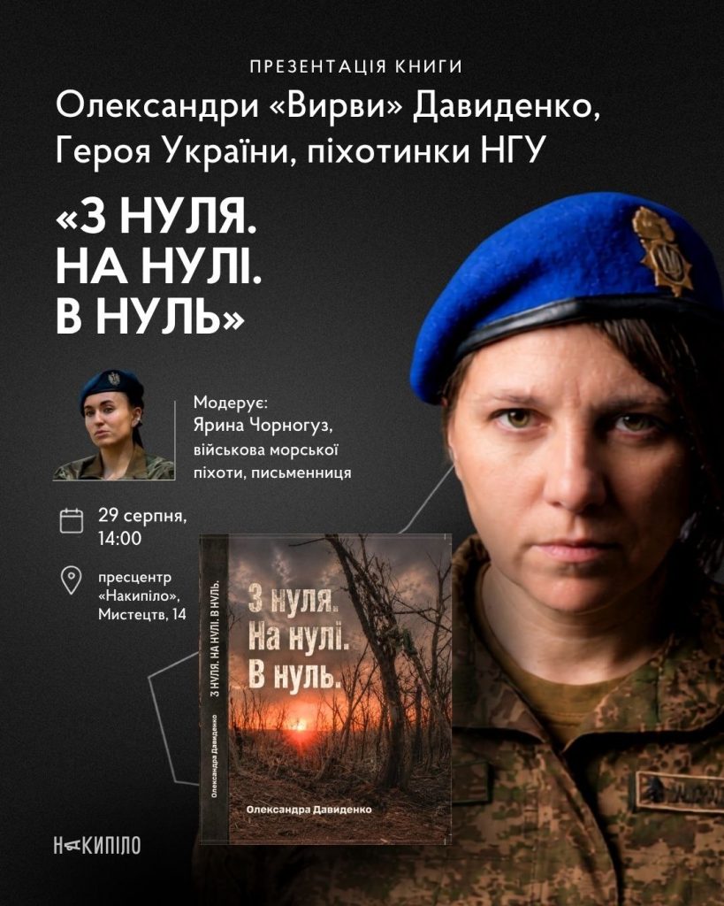 Презентація книги Олександри «Вирви» Давиденко «З нуля. На нулі. В нуль» Презентація книги Олександри «Вирви» Давиденко «З нуля. На нулі. В нуль»